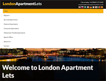 Tablet Screenshot of londonapartmentlets.co.uk